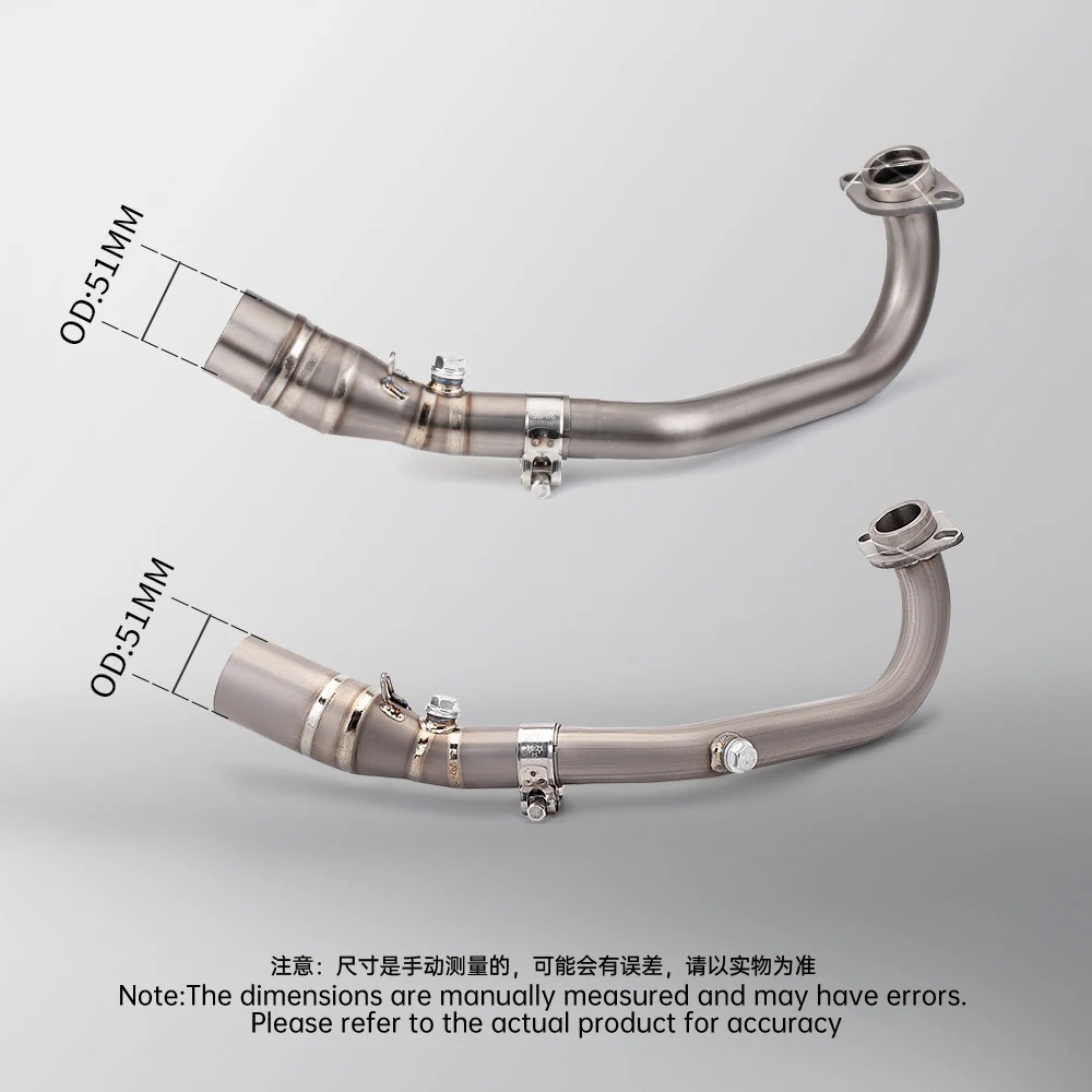 Xmax300 Titanium Alloy High-Performance Exhaust Connection 51mm Mid Section Muffler for XMAX 300 2017-2024 New Condition